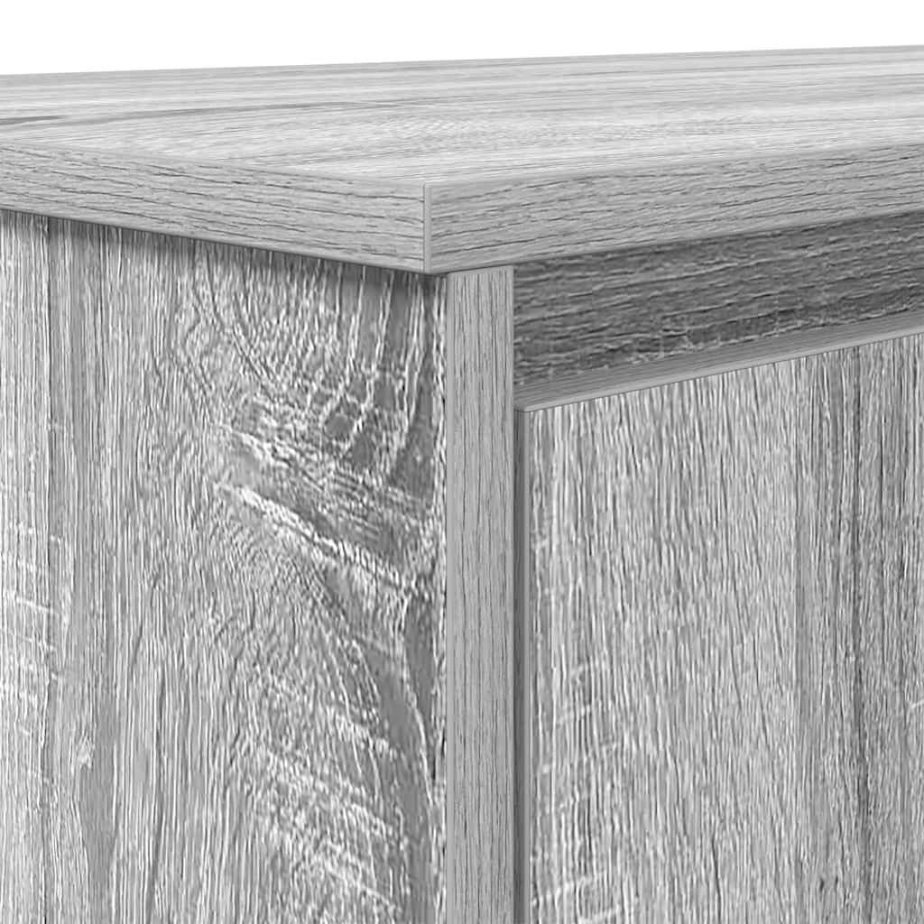 Escritorio Sonoma Gris 120X42X76 Cm Madera De Ingeniería