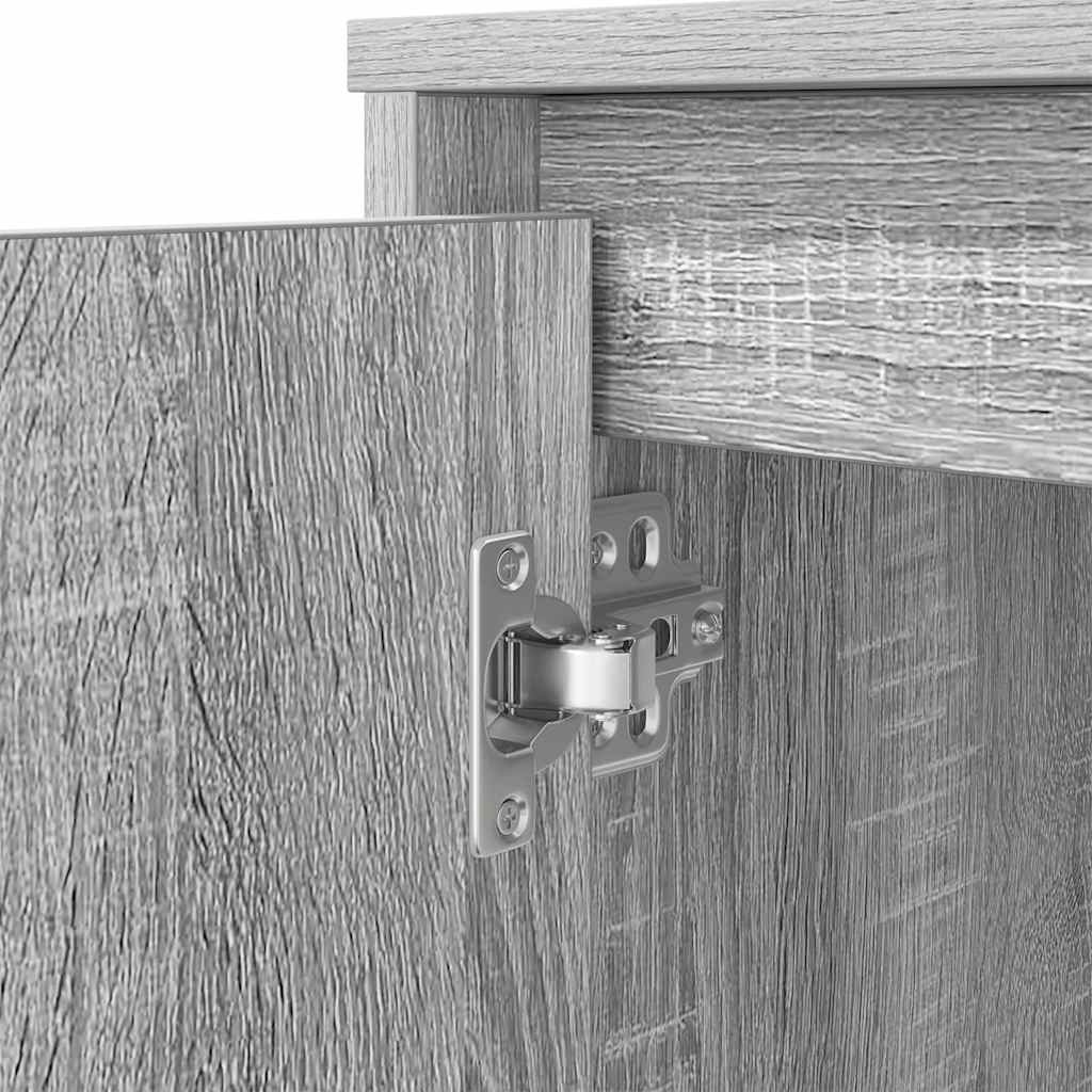 Escritorio Sonoma Gris 120X42X76 Cm Madera De Ingeniería