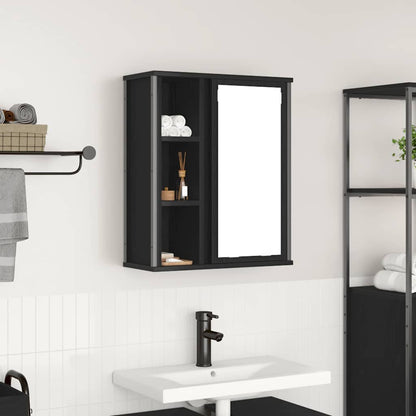 Mueble De Baño De Pared Con Espejo 50X21X60 Cm