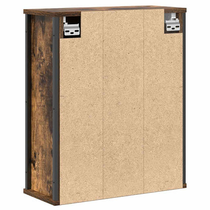 Mueble De Baño De Pared Con Espejo 50X21X60 Cm
