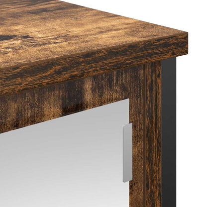 Mueble De Baño De Pared Con Espejo 50X21X60 Cm
