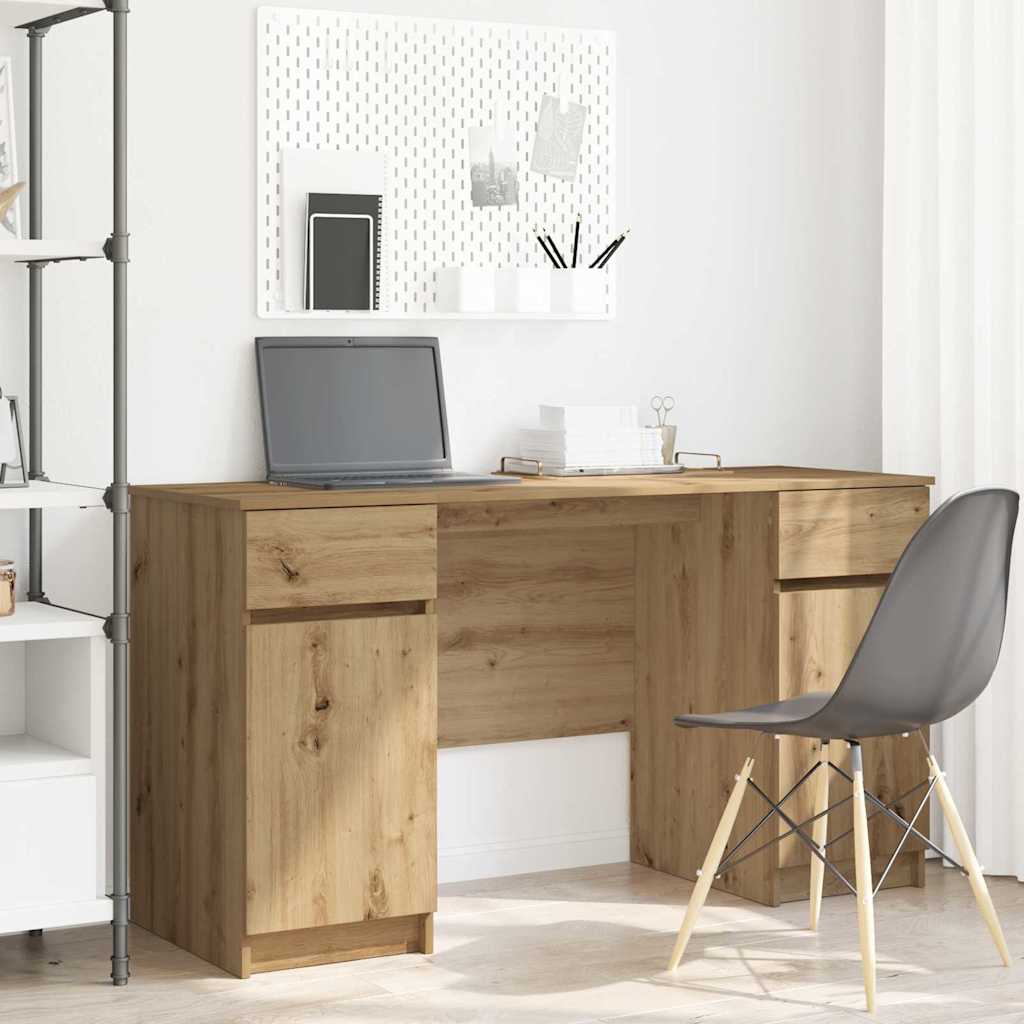 Escritorio Madera De Ingeniería 140 X 49 X 76 Cm