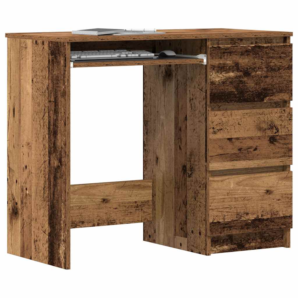 Escritorio De Madera Contrachapada 90X45X76 Cm