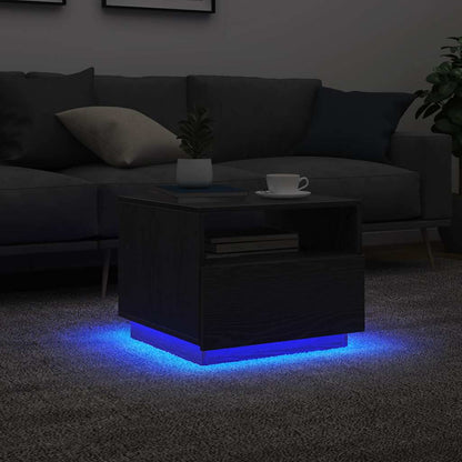 Mesa De Centro Con Luces Led 90X49X40 Cm