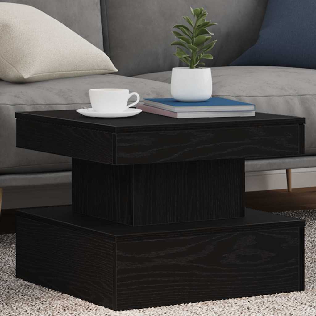 Mesa De Centro Con Luces Led 50X50X40 Cm