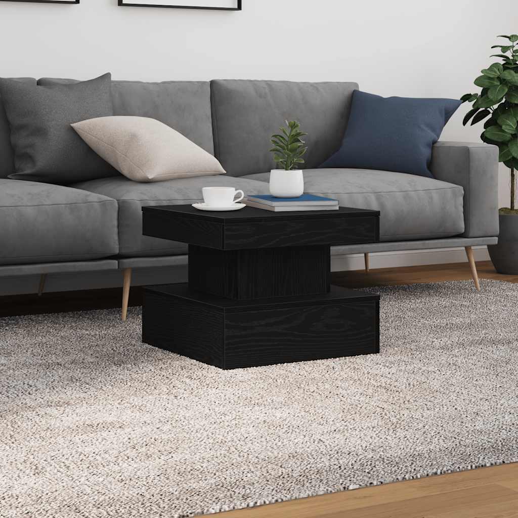 Mesa De Centro Con Luces Led 50X50X40 Cm