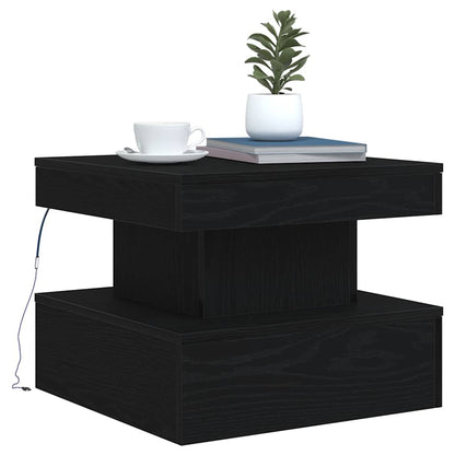 Mesa De Centro Con Luces Led 50X50X40 Cm