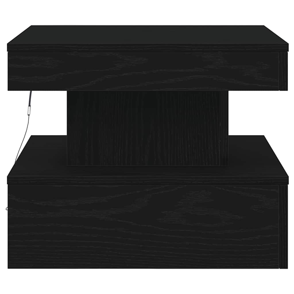 Mesa De Centro Con Luces Led 50X50X40 Cm