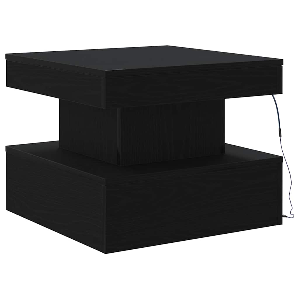 Mesa De Centro Con Luces Led 50X50X40 Cm