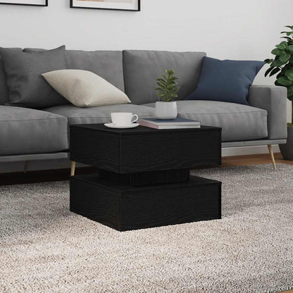 Mesa De Centro Con Luces Led 50X50X40 Cm