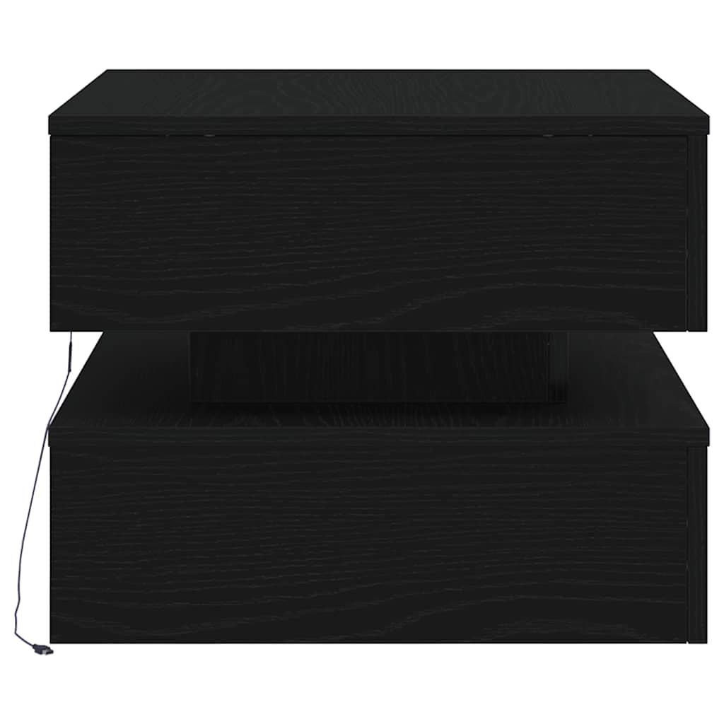 Mesa De Centro Con Luces Led 50X50X40 Cm