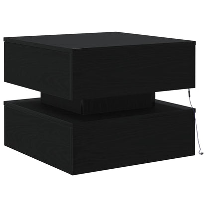 Mesa De Centro Con Luces Led 50X50X40 Cm