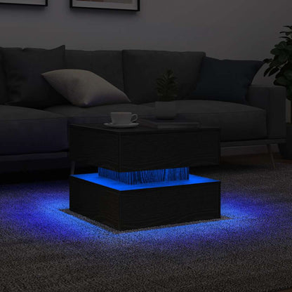 Mesa De Centro Con Luces Led 50X50X40 Cm