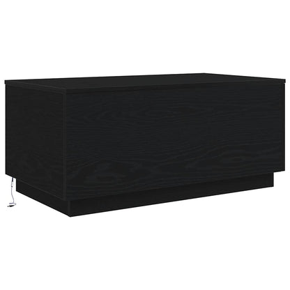 Mesa De Centro Con Luces Led 90X50X40 Cm
