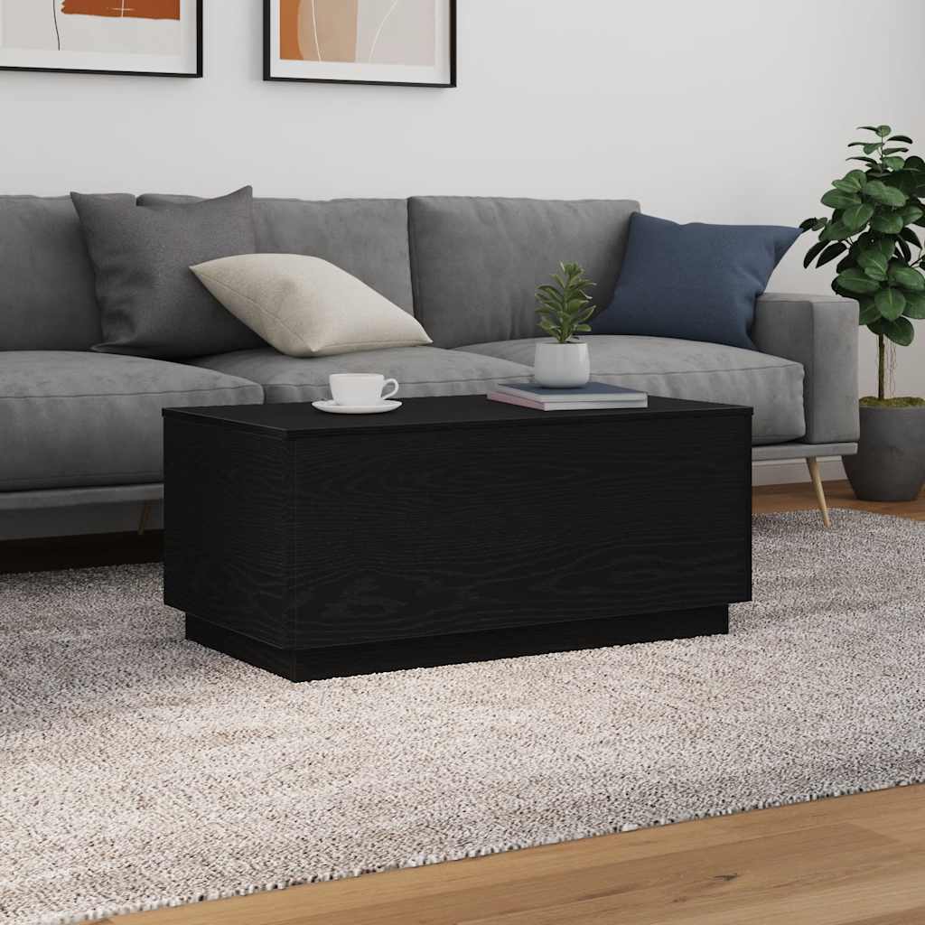 Mesa De Centro Con Luces Led 90X50X40 Cm