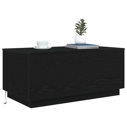 Mesa De Centro Con Luces Led 90X50X40 Cm