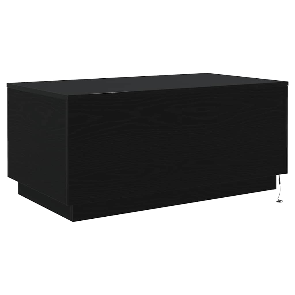 Mesa De Centro Con Luces Led 90X50X40 Cm
