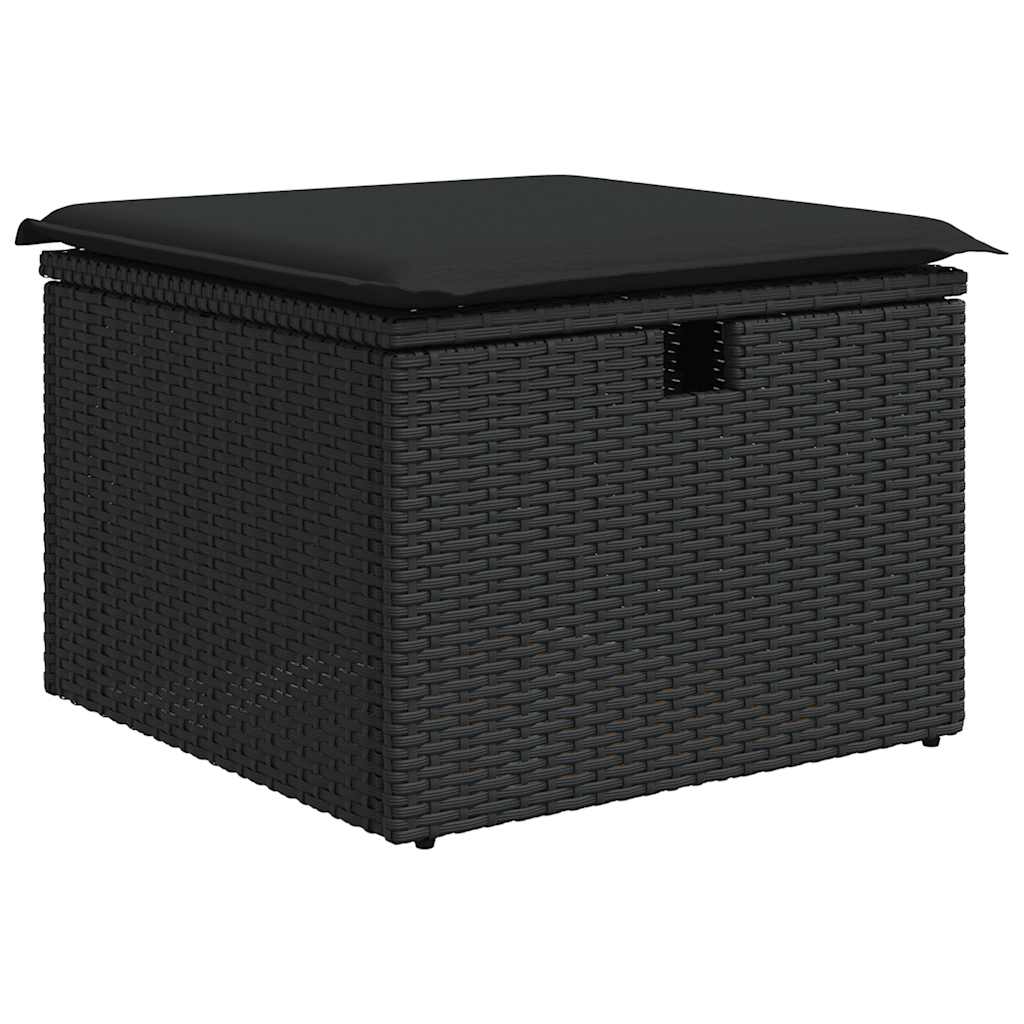 Set De Sofás De Jardín Y Cojines 8 Piezas Ratán Sintético