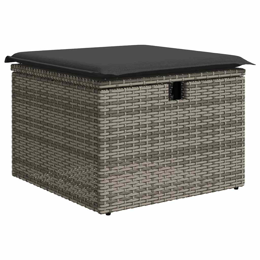 Set De Sofás De Jardín Y Cojines 8 Piezas Ratán Sintético