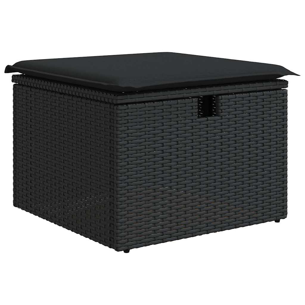 Set De Sofás De Jardín Y Cojines 8 Piezas Ratán Sintético