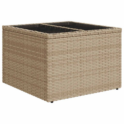 Set De Sofás De Jardín Con Cojines 9 Pzas Ratán Sintético Beige