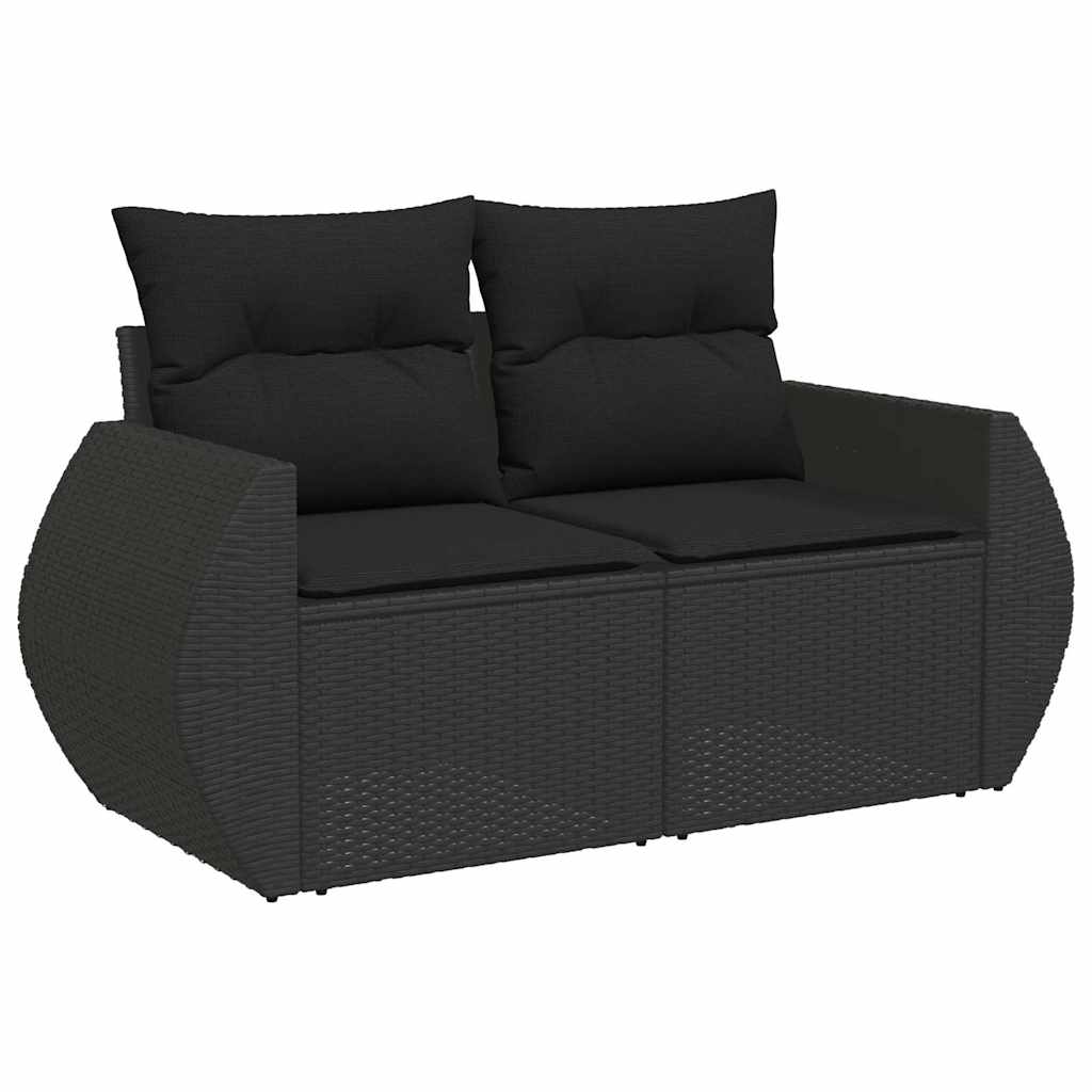 Set De Sofás De Jardín Y Cojines 8 Piezas Ratán Sintético