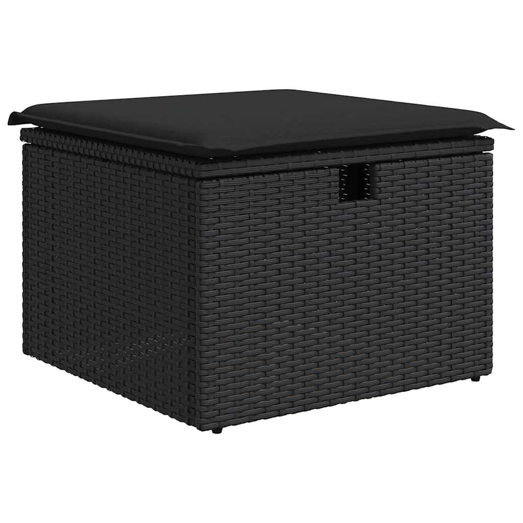 Set De Sofás De Jardín Y Cojines 8 Piezas Ratán Sintético