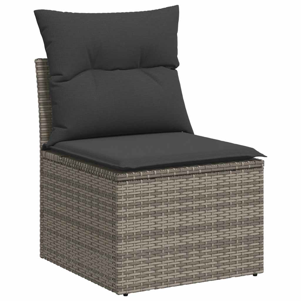 Set De Sofás De Jardín Y Cojines 8 Piezas Ratán Sintético