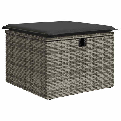 Set De Sofás De Jardín Y Cojines 8 Piezas Ratán Sintético