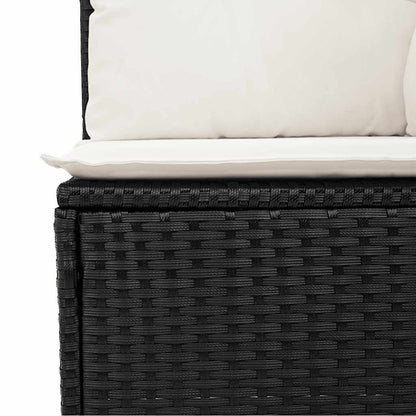 Set De Sofás De Jardín Y Cojines 8 Piezas Ratán Sintético Negro