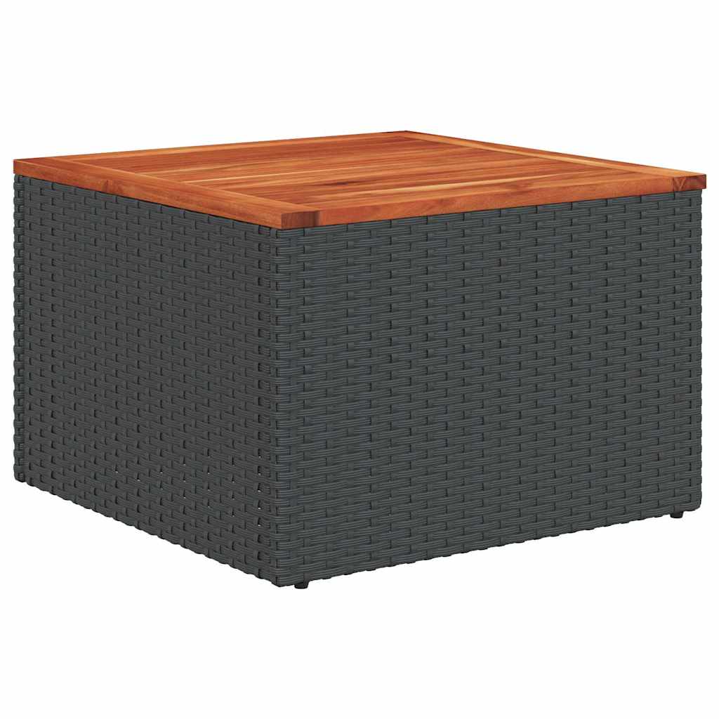 Set De Sofás De Jardín Y Cojines 8 Piezas Ratán Sintético Negro