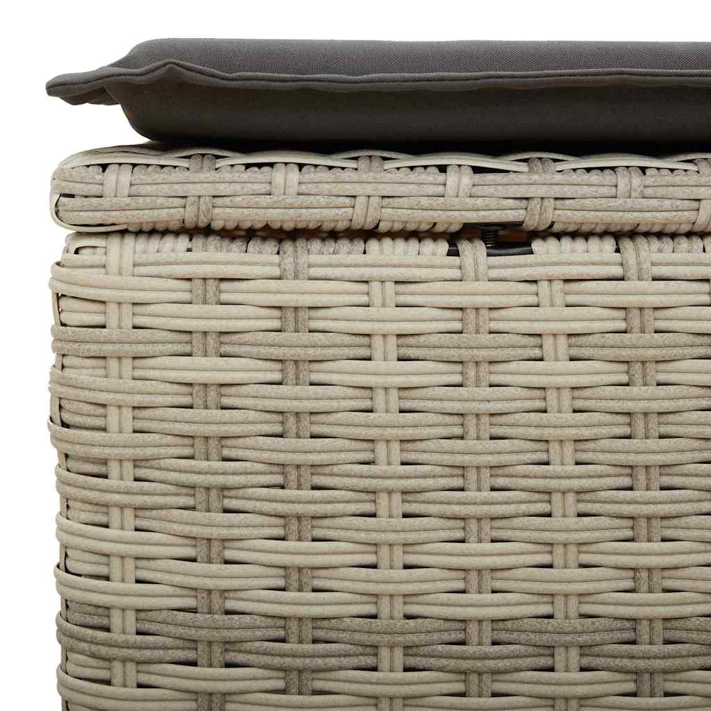 Set De Sofás De Jardín 8 Pzas Y Cojines Ratán Sintético Gris