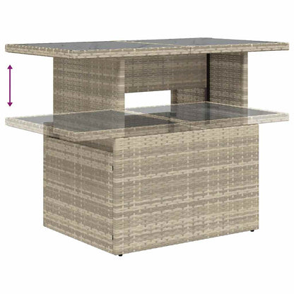 Set De Sofás De Jardín 8 Pzas Y Cojines Ratán Sintético Gris