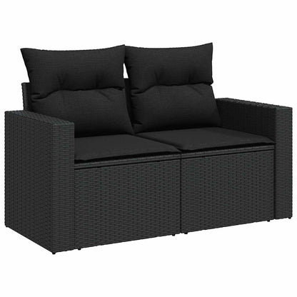 Set De Sofás De Jardín 7 Pzas Con Cojines Ratán Sintético