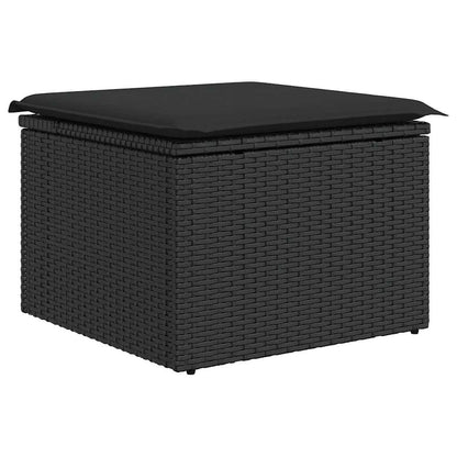 Set De Sofás De Jardín Y Cojines 8 Piezas Ratán Sintético