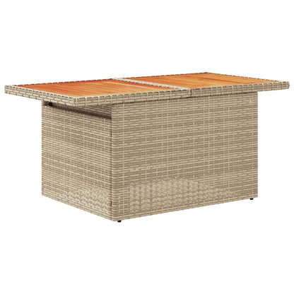 Juego De Sofás Jardín Con Cojines 5 Pzas Ratán Sintético Beige