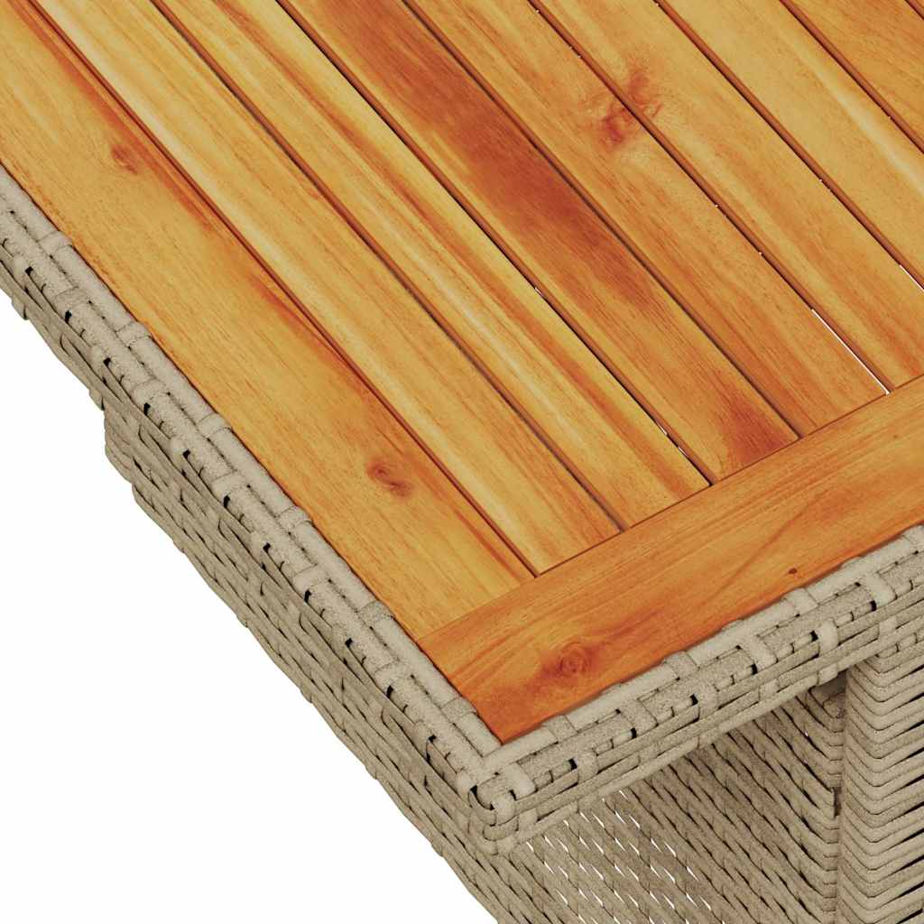 Set De Sofás De Jardín Con Cojines 9 Pzas Ratán Sintético Beige