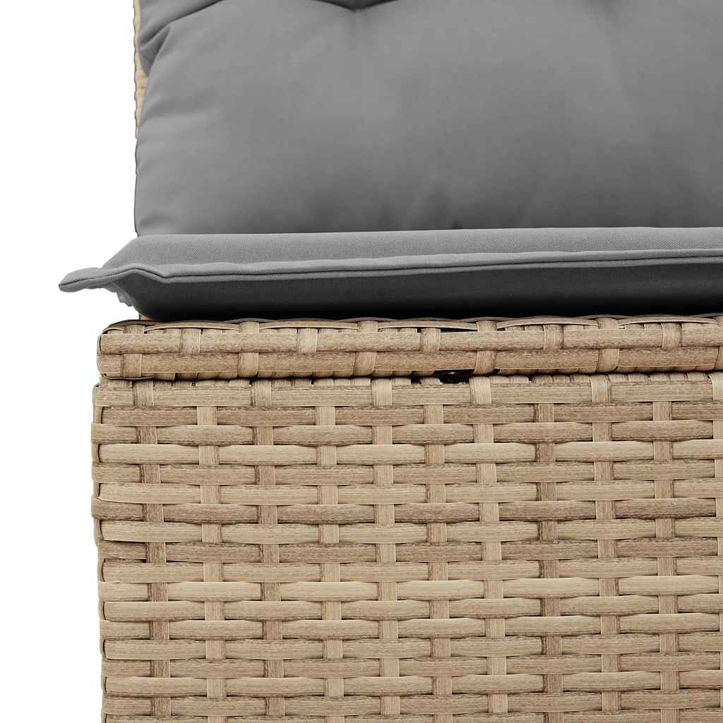 Juego De Sofás Jardín Con Cojines 6 Pzas Ratán Sintético Beige