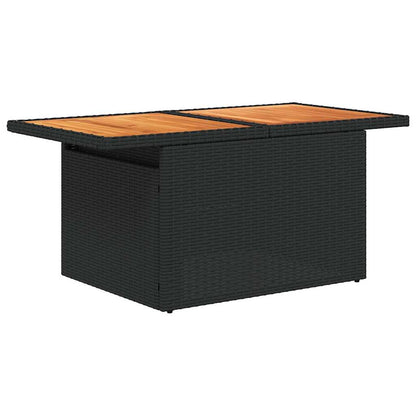 Set De Sofás De Jardín 6 Piezas Y Cojines Ratán Sintético Negro
