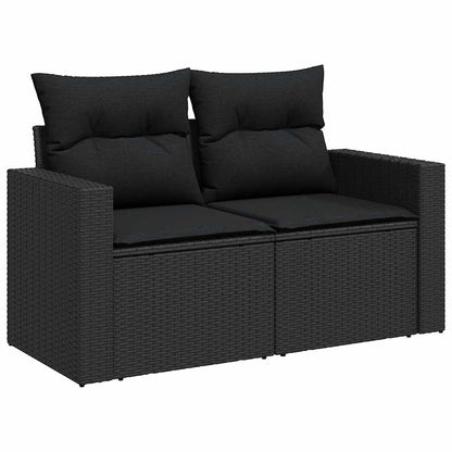 Set De Sofás De Jardín Y Cojines 8 Piezas Ratán Sintético
