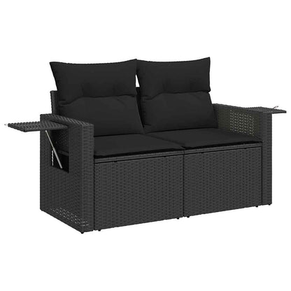 Set De Sofás De Jardín Y Cojines 8 Piezas Ratán Sintético