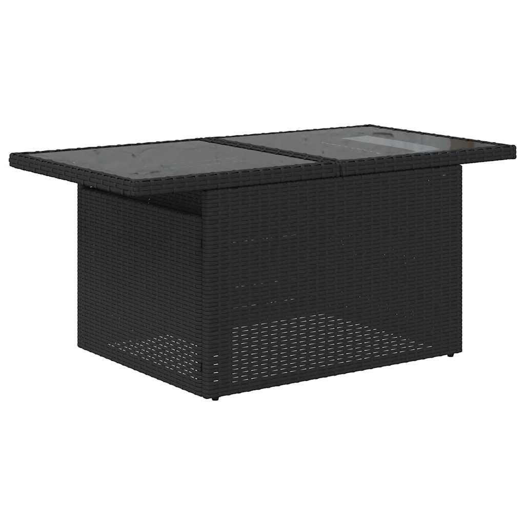 Set De Sofás De Jardín 6 Piezas Y Cojines Ratán Sintético Negro