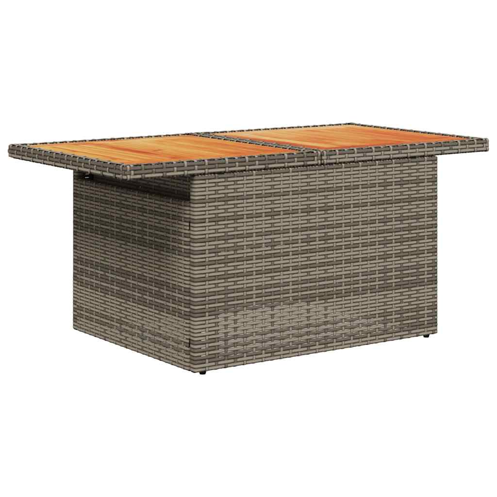 Set Sofás Jardín Y Cojines 6 Pzas Ratán Sintético Acacia