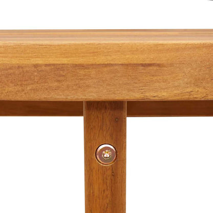 Mesa Auxiliar De Jardín Redonda De , Madera Maciza De Acacia