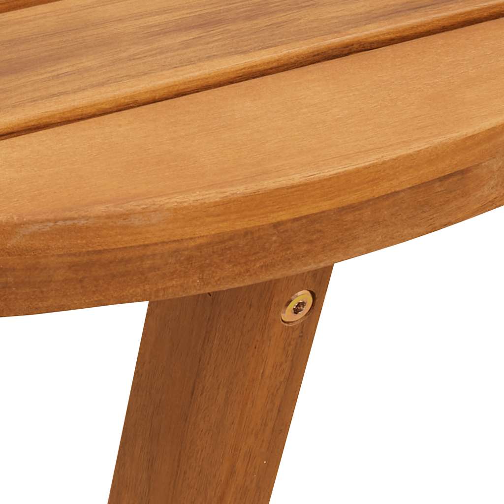 Mesa De Comedor De Jardín Ovalada De , Madera Maciza De Acacia