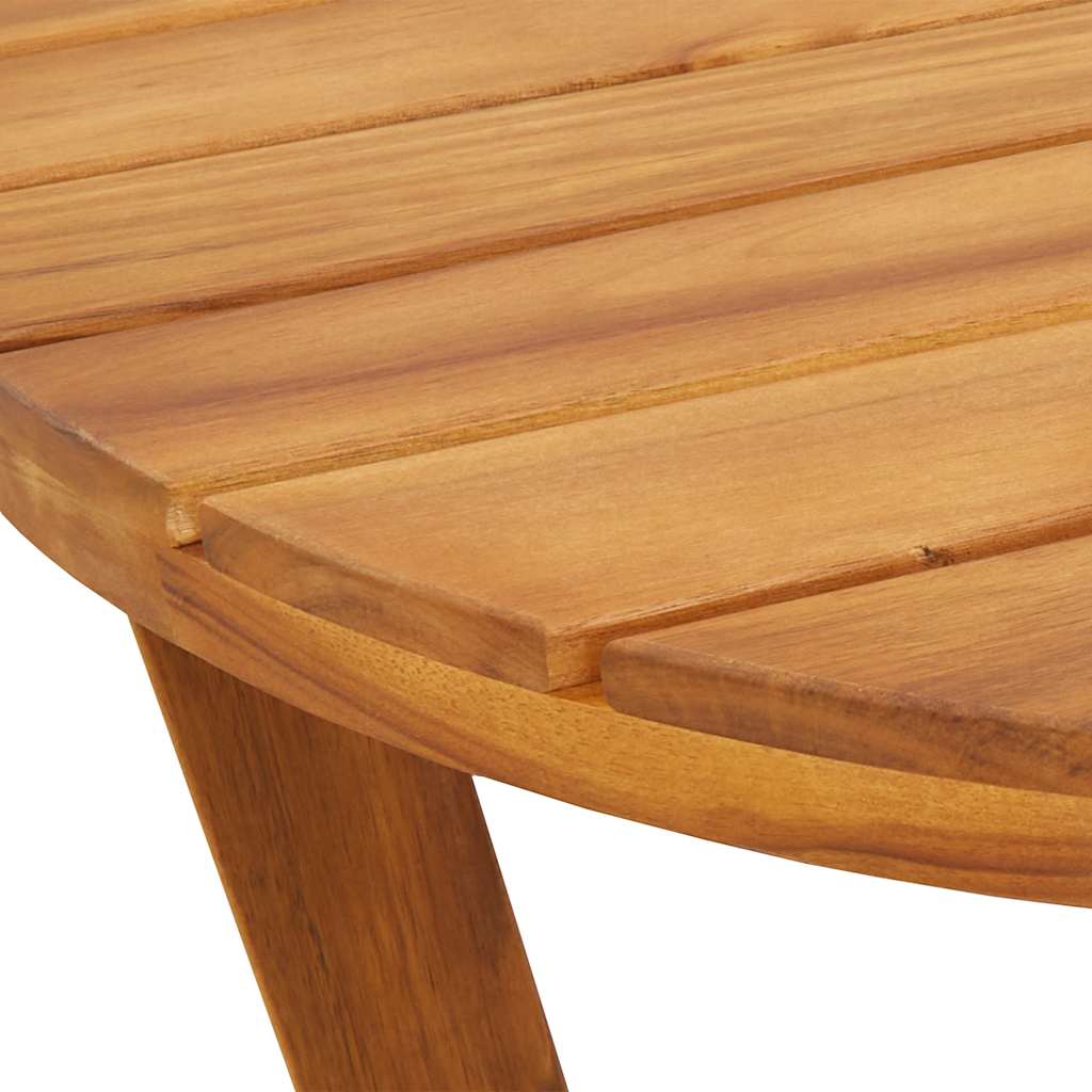 Mesa De Comedor De Jardín Ovalada De , Madera Maciza De Acacia