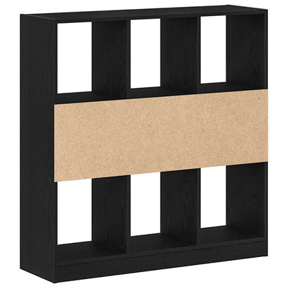 Estantería Madera Contrachapada Negro Roble 97,5X29,5X100 Cm