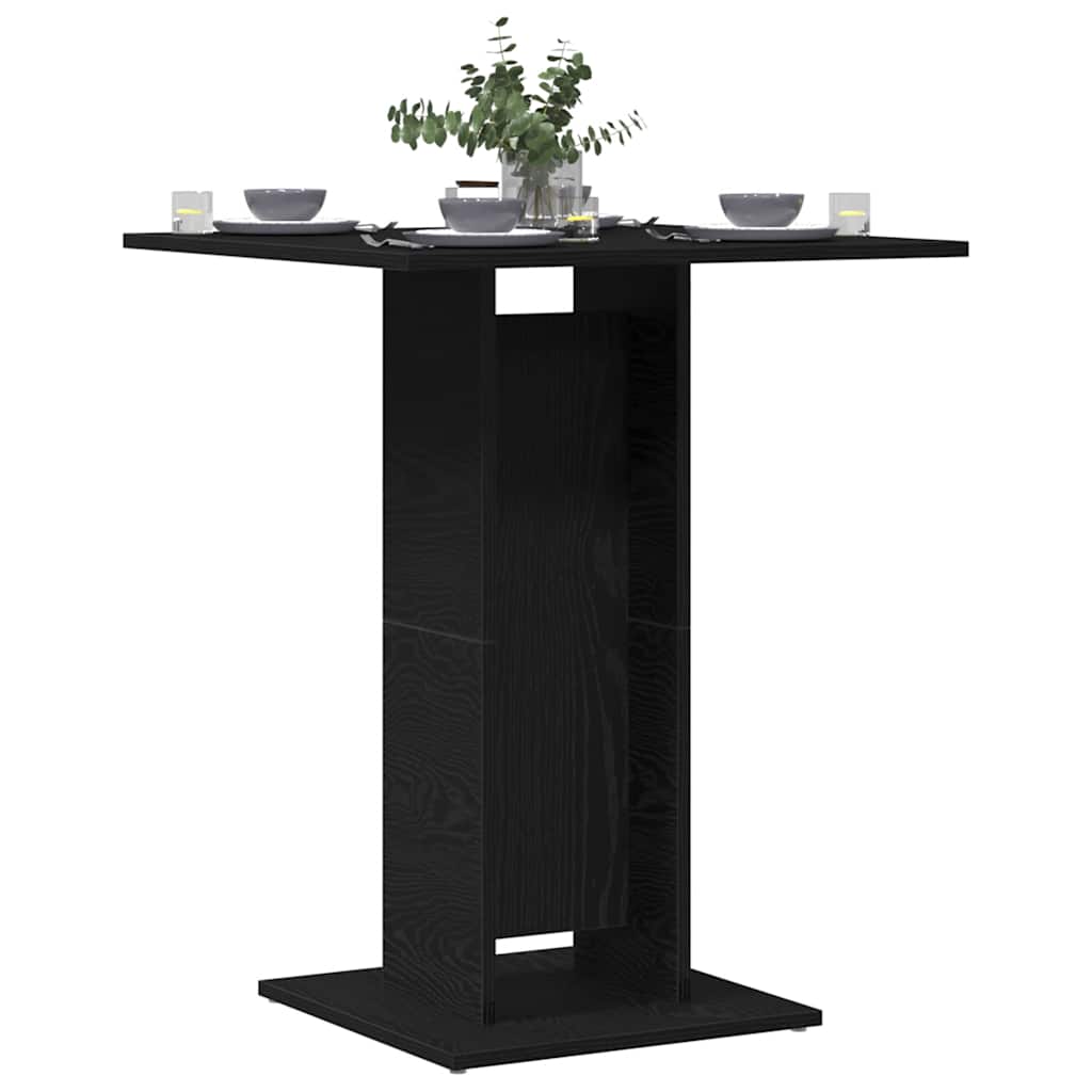 Mesa De Bistró De De 60X60X75 Cm, Fabricada En Madera De Ingeniería