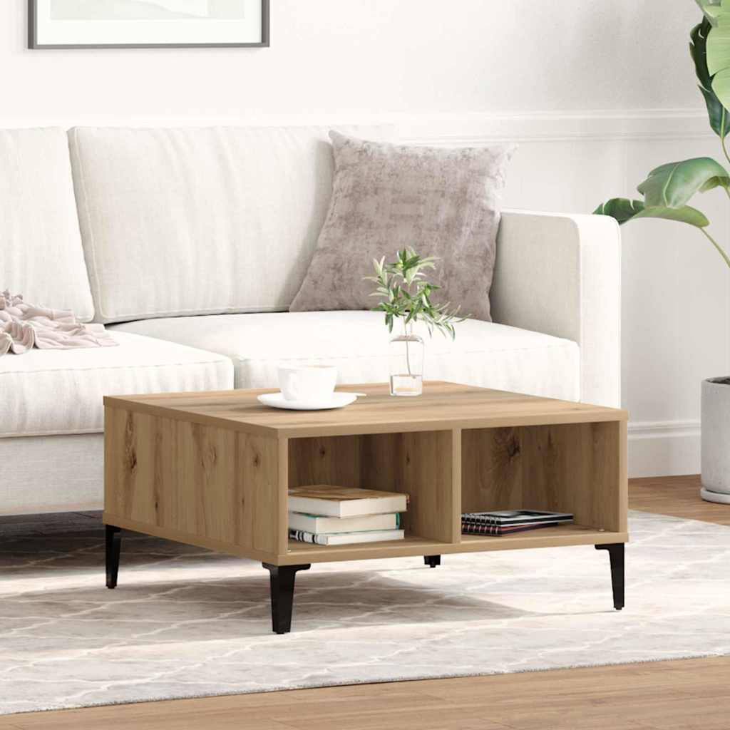 Mesa De Centro Madera Contrachapada 60X60X30 Cm