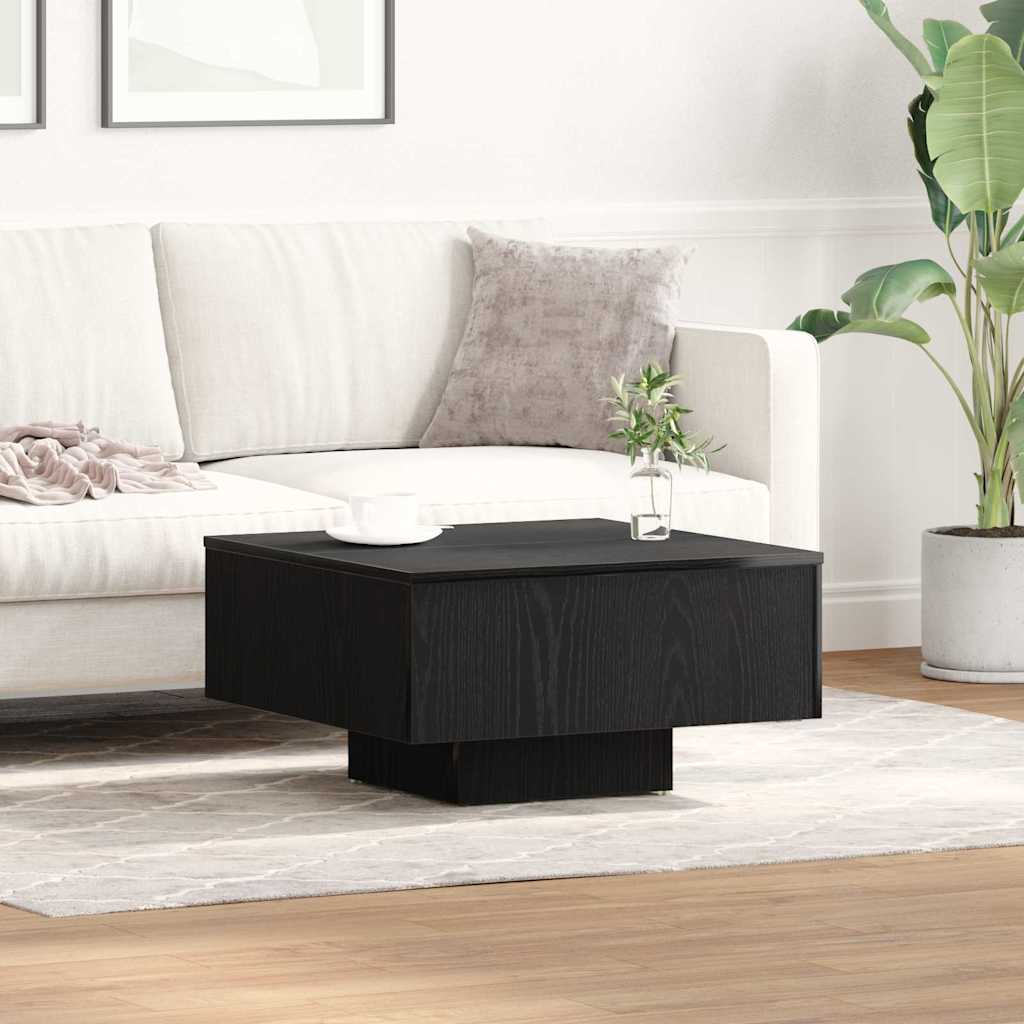 Mesa De Centro Madera De Ingeniería Envejecida 60X60X31,5 Cm